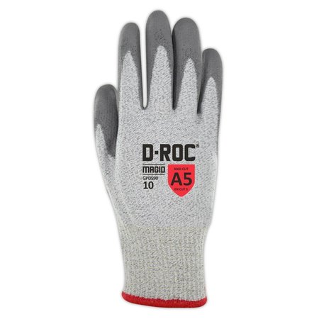 Magid DROC GPD590 ANSI Cut Level A5 Hyperon Blended Knit Gloves with Polyurethane Palm Coating GPD590-7